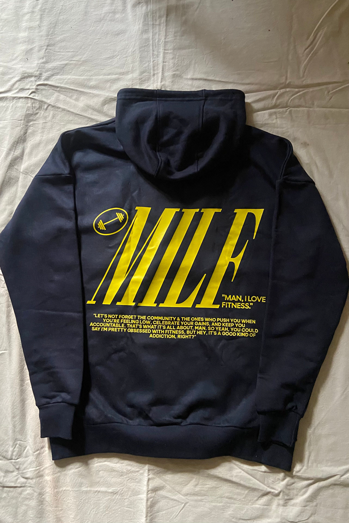 MILF Hoodie- Navy Blue